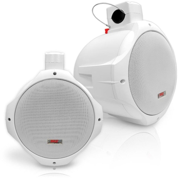 Pyle Waterproof Marine Wakeboard Tower Speakers - 6.5in Dual Subwoofer, 200W, Mounting Bracket PLMRW65 - main