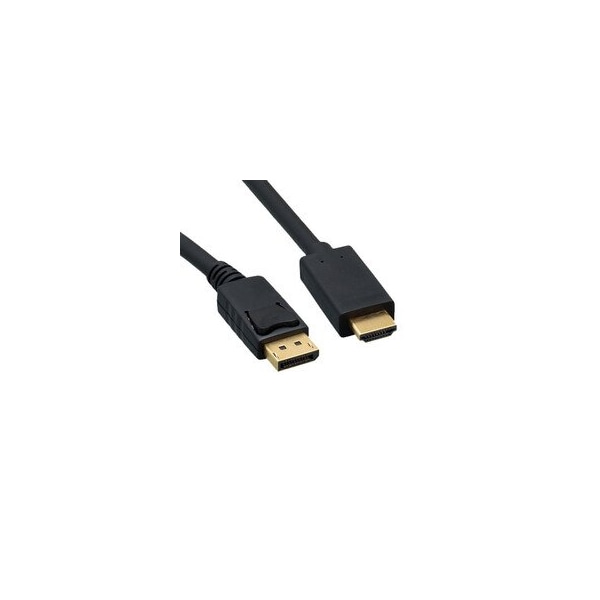 Cable Wholesale DisplayPort to HDMI Cable, DisplayPort Male to HDMI Male, 6 foot 10H1-64106 - main
