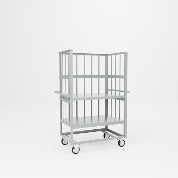 Pucel Cage Stock Truck, 24-1/2 in W x 42 in L x 62 in H, Light Blue CST-24 - main