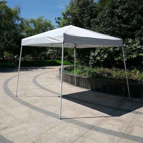 Grilltown 10 x 10 ft. Outdoor EZ Pop Up Tent Gazebo Canopy with Carry Bag - White GR2629182 - main