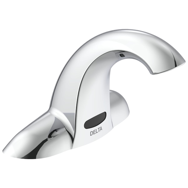 Delta Commercial 591T 4 in Electronic Faucet, Battery, 0.5Gpm, Trim Only In Chrome 591TF1258TR - main