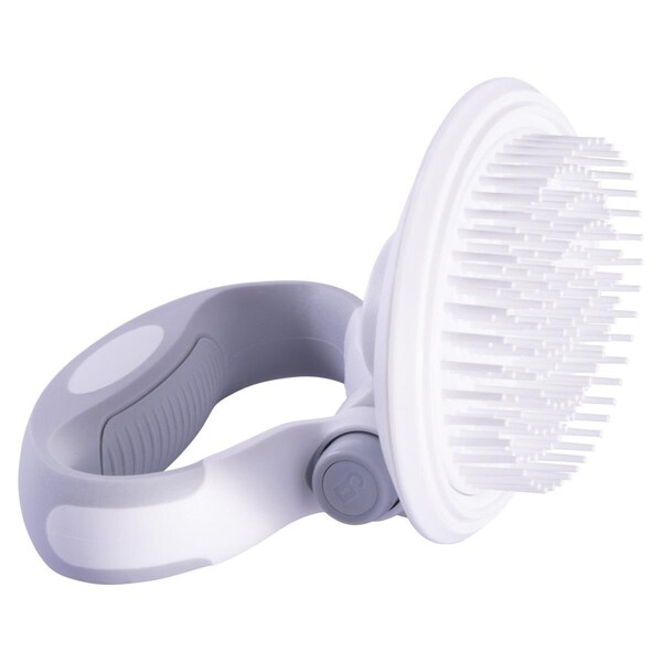 Petpurifiers Gyrater Swivel Travel Soft Grooming Pet Pin Brush, White - One Size PE3175042 - main