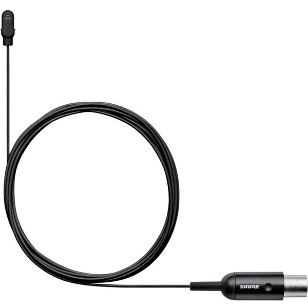 Shure DL4 LAVALIER MICROPHONE, OMNIDIRECTIONAL, WATERPROOF, MTQG CONNECTOR, BLACK, INC DL4B/O-MTQG-A - main