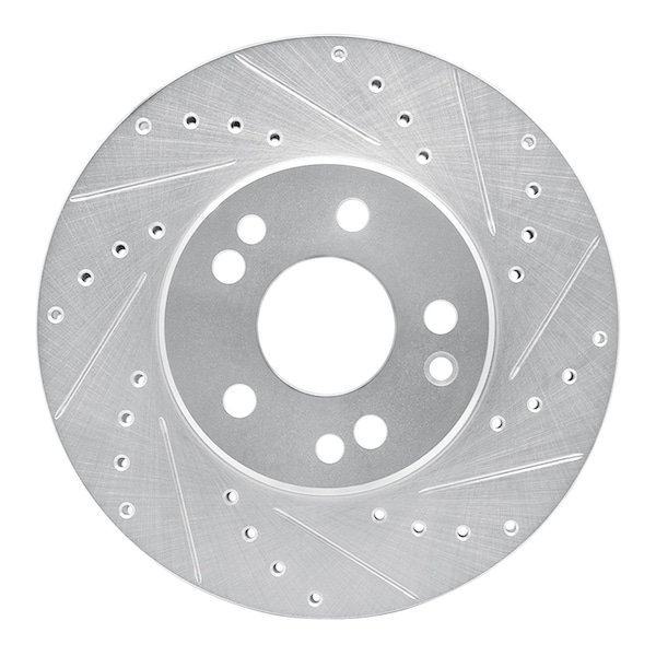 Dynamic Friction Co DFC Brake Rotor - Drilled and Slotted - Silver 631-63031R - main
