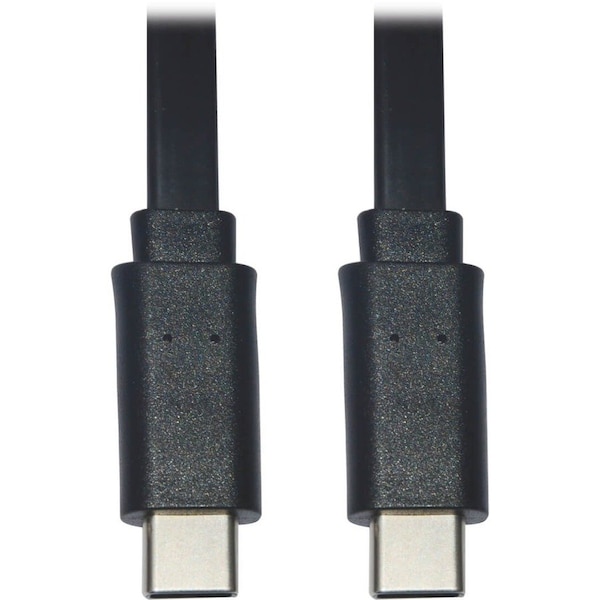 Eaton EATON USB-C Flat Cable M/m, USB 2.0, Black, 6 Ft. 1.83 M U040-006-C-FL - main