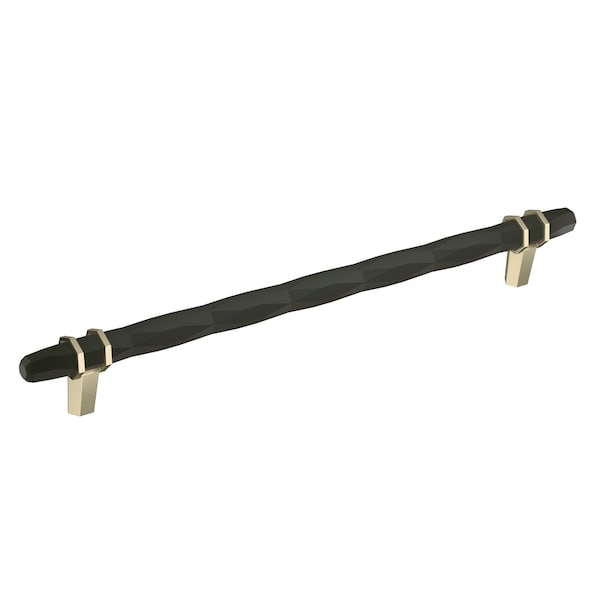 Amerock London 10-1/16 in 256 mm Center-to-Center Black Bronze/Golden Champagne Cabinet Pull BP36664BBRBBZ - main