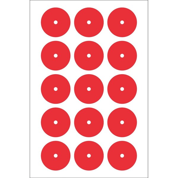 Accuform GAUGE MARKING DECALS 2 in COLOR RED GML102RD - main