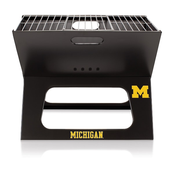 Picnic Time Family Of Brands NCAA Michigan Wolverines X-Grill Portable Grill - Camping Grill 775-00-175-344-0 - main