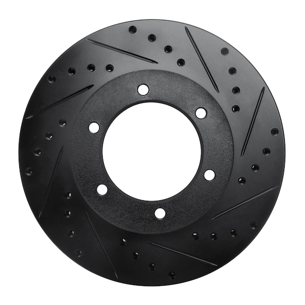 Dynamic Friction Co DFC Brake Rotor - Drilled and Slotted - Black 633-76115R - main