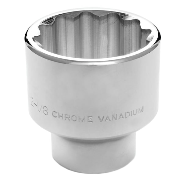 Performance Tool 3/4 in. Dr. 2-1/8 in. 12pt Socket, 12 Point, Chrome Vanadium, Anti-Rounding W34568 - main