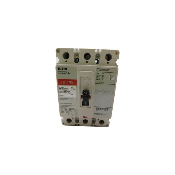 Eaton Series C complete molded case circuit breaker, F-frame, FDC, Complete breaker, Fixed FDC3030L - main