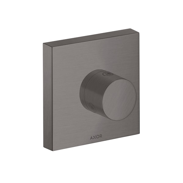 Axor ShowerSolutions Diverter Trim Trio/Quattro 5" x 5" in Brushed Black Chrome 10932341 - main