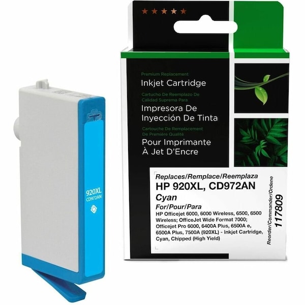Clover Imaging Group Imaging Remanufactured High Yield Cyan Ink Cartridge 117809 - main