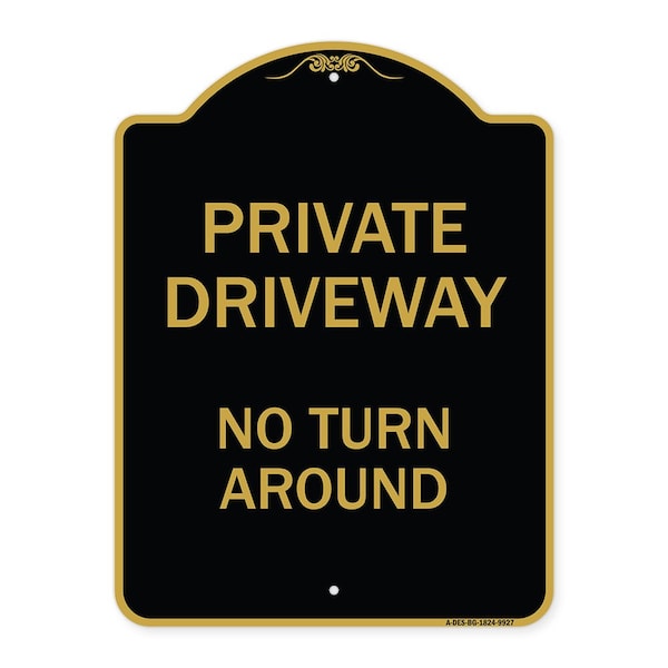 Signmission Black & Gold, 18 Inch x 24 Inch, Heavy Gauge Aluminum A-DES-BG-1824-9927 - main