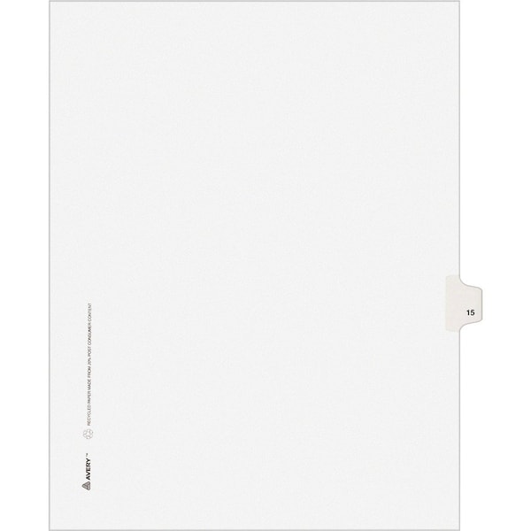 Avery Dividers, Index, Sidetab, 15 25PK AVE11925 - main