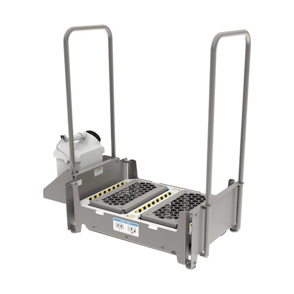 Foamit Footwear Sanitizer, Airless Walkthrough, Includes 2.5 G Chemical Jug with Suction Hose and Shelf 805803 - main