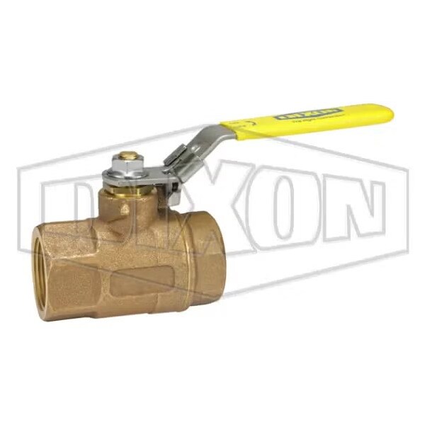 Dixon Ball Valve, 1-1/4 in Nominal, FNPT End Style, Brass Body, Standard Port, RPTFE Softgoods, Domestic BBLV125 - main