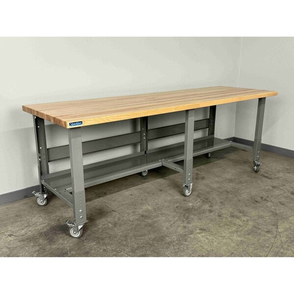 Stackbin Workbench, Mobile, Height, Adj. M9636-3512-BK - main