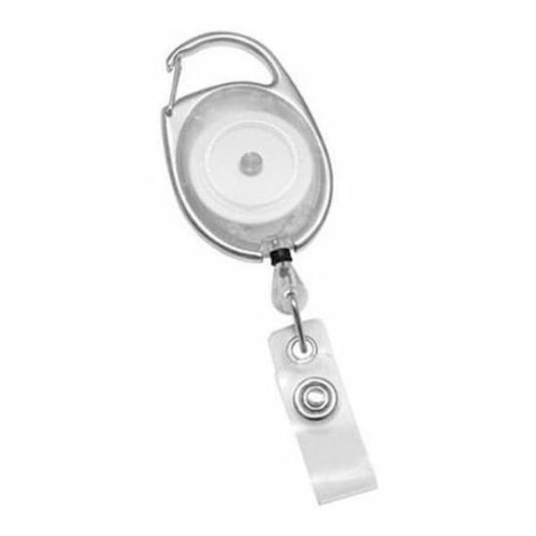 Brady BADGE REEL, TRANSLUCENT CLEAR PREMIER BADGE REEL, 30in CORD, CLEAR STRAP 2120-7050 - main