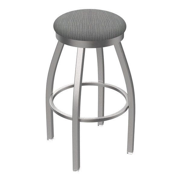 Holland Bar Stool Co 802 Misha Stainless Steel 36in Swivel Bar Stool with Graph Alpine Seat 80236SS020 - main