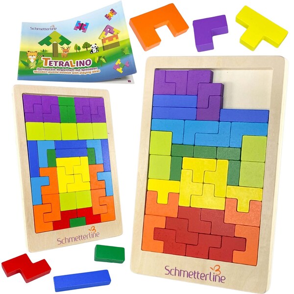 Extasticks Tetralino Double Premium Wooden Puzzle E3302 - main