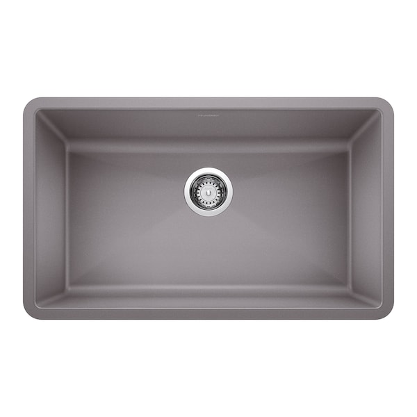 Blanco Precis Super Single Bowl, Metallic Gray 440148 - main