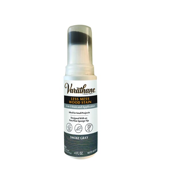 Varathane Less Mess Wood Stain, Smoke Gray, 4 oz Bottle 368033 - main