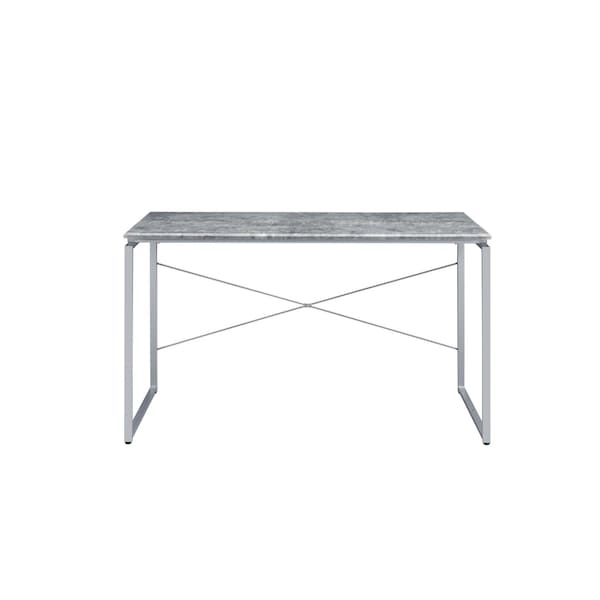 Homeroots 47" Gray and Black Writing Desk 491458 - main
