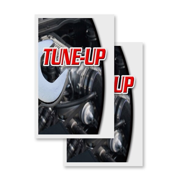 Signmission Tune-up, Vinyl Decals Only 24 Inch x 36 Inch, Vinyl Decal, 2PK DSB-2436-2PACK-Tune-up - main
