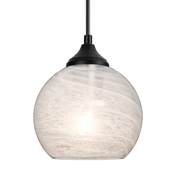 Besa Lighting Besa Jilly Outdoor Pendant, Vapor Clear, Black Finish, 1x 60W MAX E26 Base OP-JILLYCL-BK - main