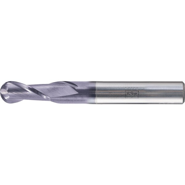 Pferd PFERD Ball Nose End Mill, 2 flutes, 1/4'' Dia, 1/2'' APMX, 2'' OAL, cylindrical shank 23003002 - main