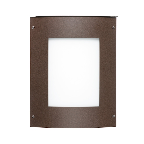 Besa Lighting Besa Outdoor Moto 8 Square Bronze White Acrylic 1x60W E12 MOTO8SQ-WA-BR - main