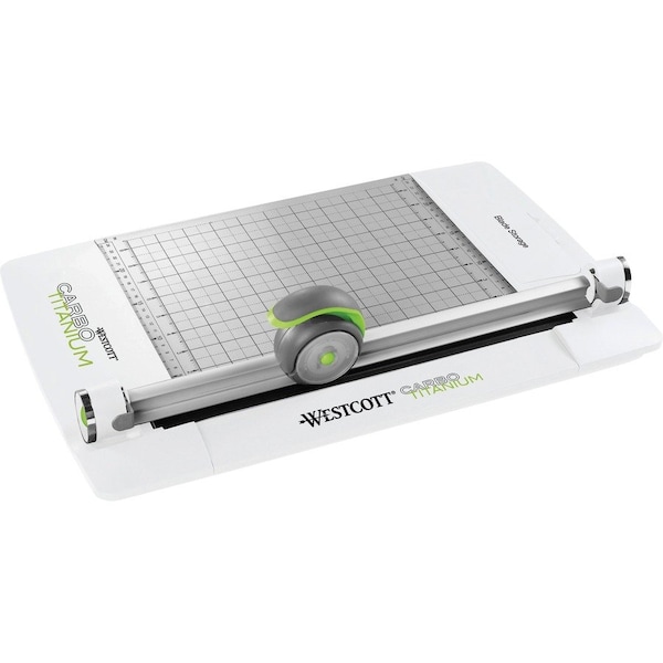 Westcott Paper Trimmers, 12" Carbo Titanium Rotary Trimmer - 10 Sheets 16718 - main