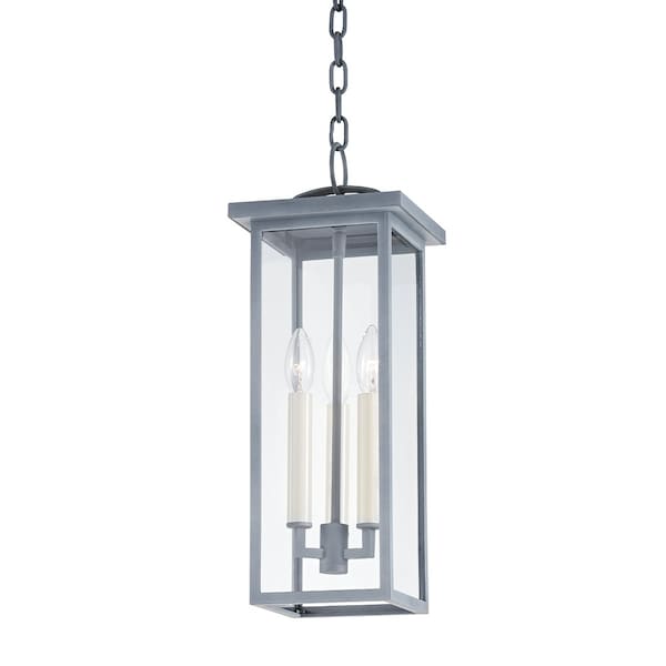 Troy Lighting Eden 3 Light Pendant 7.5 In. Weathered Zinc F7520-WZN - main