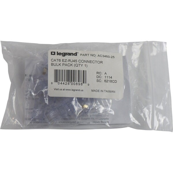 On-Q CAT 6 EZ-RJ45 CONNECTOR AC346025 - main