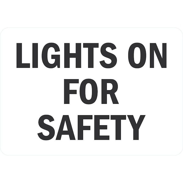 Lyle Lights On For Safety, 10x7, Engineer Grade, White G-1569-ED_10x7 - main