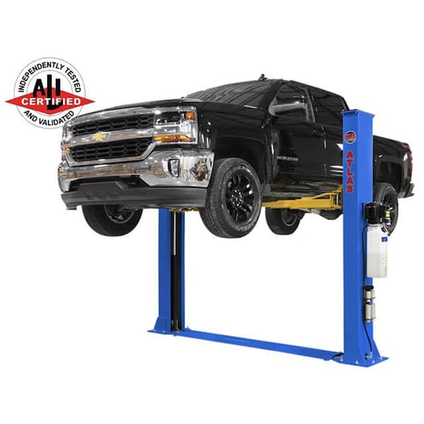 Atlas Automotive Equipment Atlas Platinum Pvl9Bp Ali Certified Commercial Baseplate 9,000 Lb. Capacity 2-Post Lift AP-PVL9BP - main
