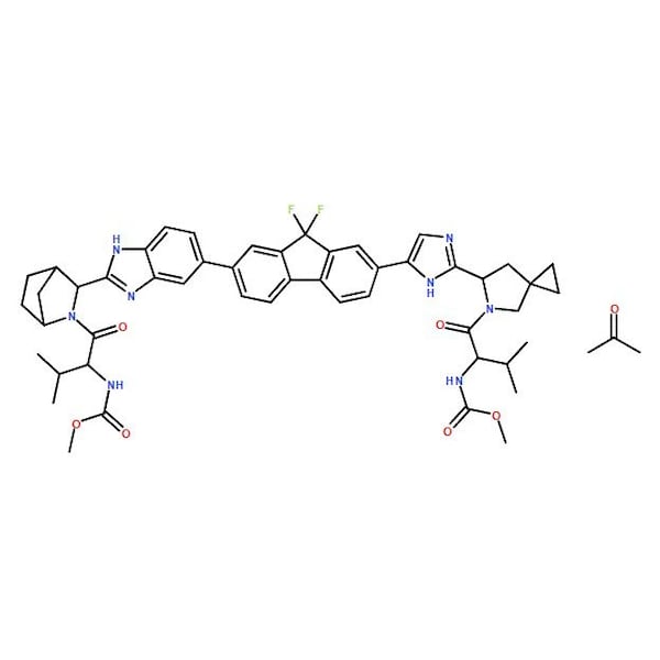 Ak Scientific Ledipasvir acetone (50mg), CAS 1441674-54-9 9591AF-50mg - main