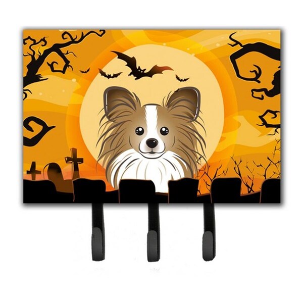 Carolines Treasures Halloween Papillon Leash and Key Holder BB1806TH68 - main