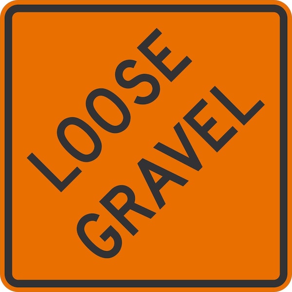 Lyle W8-7, Loose Gravel, 24x24, High Intensity Prismatic, Orange G-13121-HI_24x24 - main