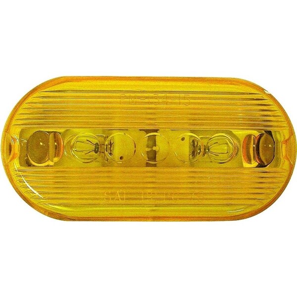 Pm Company Marker Light, 12 V, Incandescent Lamp, Amber Lens, Surface Mounting V135A - main