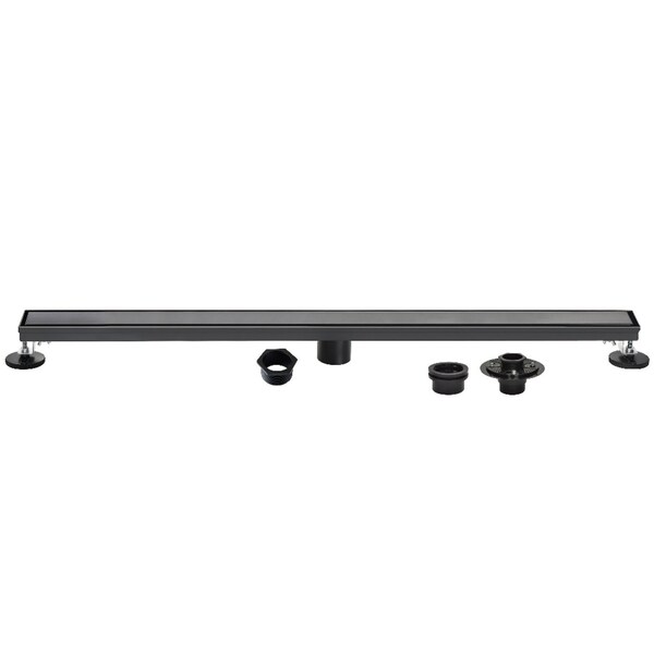 Kingston Brass 72-Inch Stainless Steel Linear Shower Drain with Reversible Tile Insert and Flat Grate BSFK7220 - main