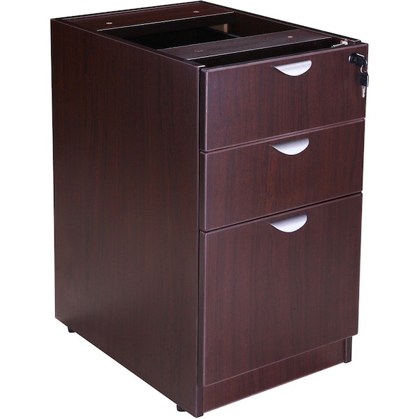 Boss Deluxe Pedestal-Full, Box/Box/File, 15.5"Wx22"D, Mahogany N166-M - main