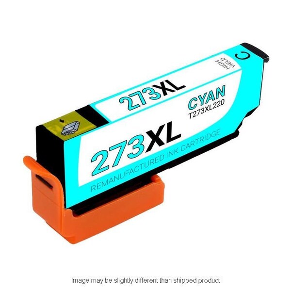 Epson Replacement, CYAN Compatible InkJet Ink, 650 page yield T273XL220 - main