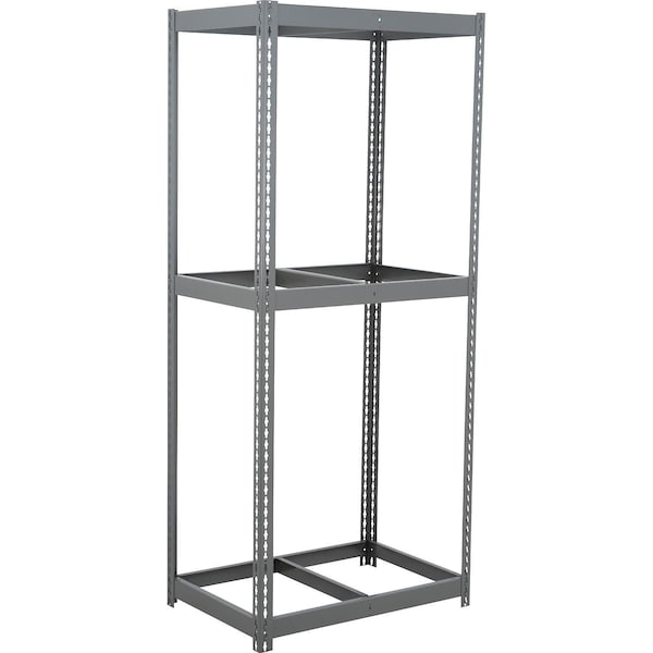 Global Industrial 3 Shelf, Heavy Duty Boltless Shelving, Starter, 42"W x 15"D x 96"H, No Deck B3163868 - main