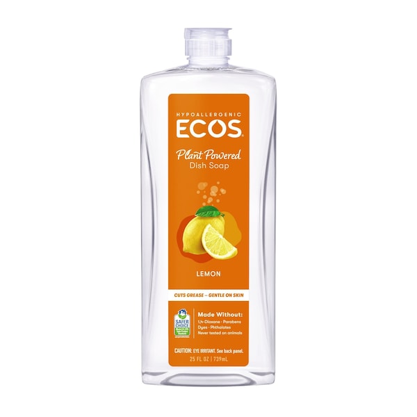 Ecos Dishwashing Liquid, Bamboo-Lemon, 25oz, PK6 97296 - main