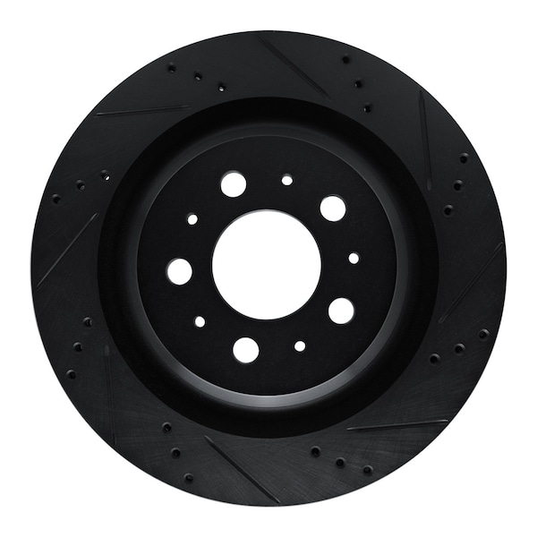 Dynamic Friction Co DFC Brake Rotor - Drilled and Slotted - Black 633-26003R - main