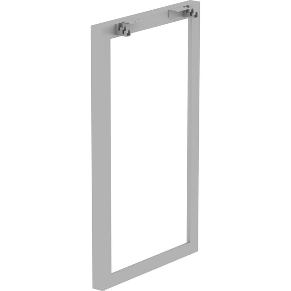 Lorell Relevance Standing-Height Side Leg Frame, 23.3" x 40.4", Silver LLR16209 - main