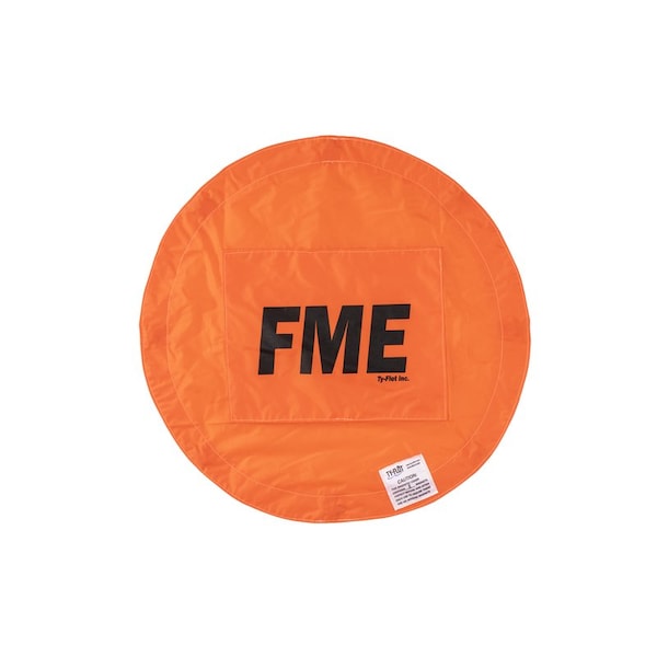 Ty-Flot Magnetic FME Cover, 16 in Dia, Orange MAG16DIAOR - main