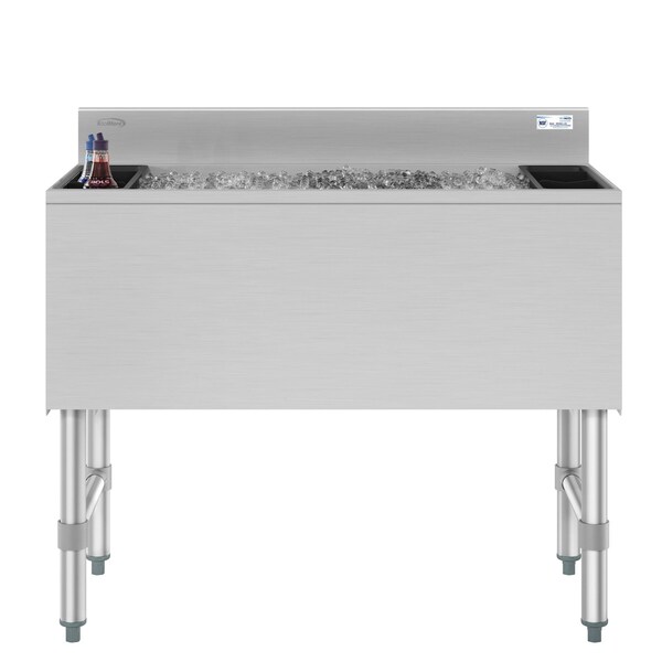 Koolmore 36 in. Commercial Underbar Ice Bin with Siding Lid in Stainless Steel KM-UIB-1836 KM-UIB-1836 - main